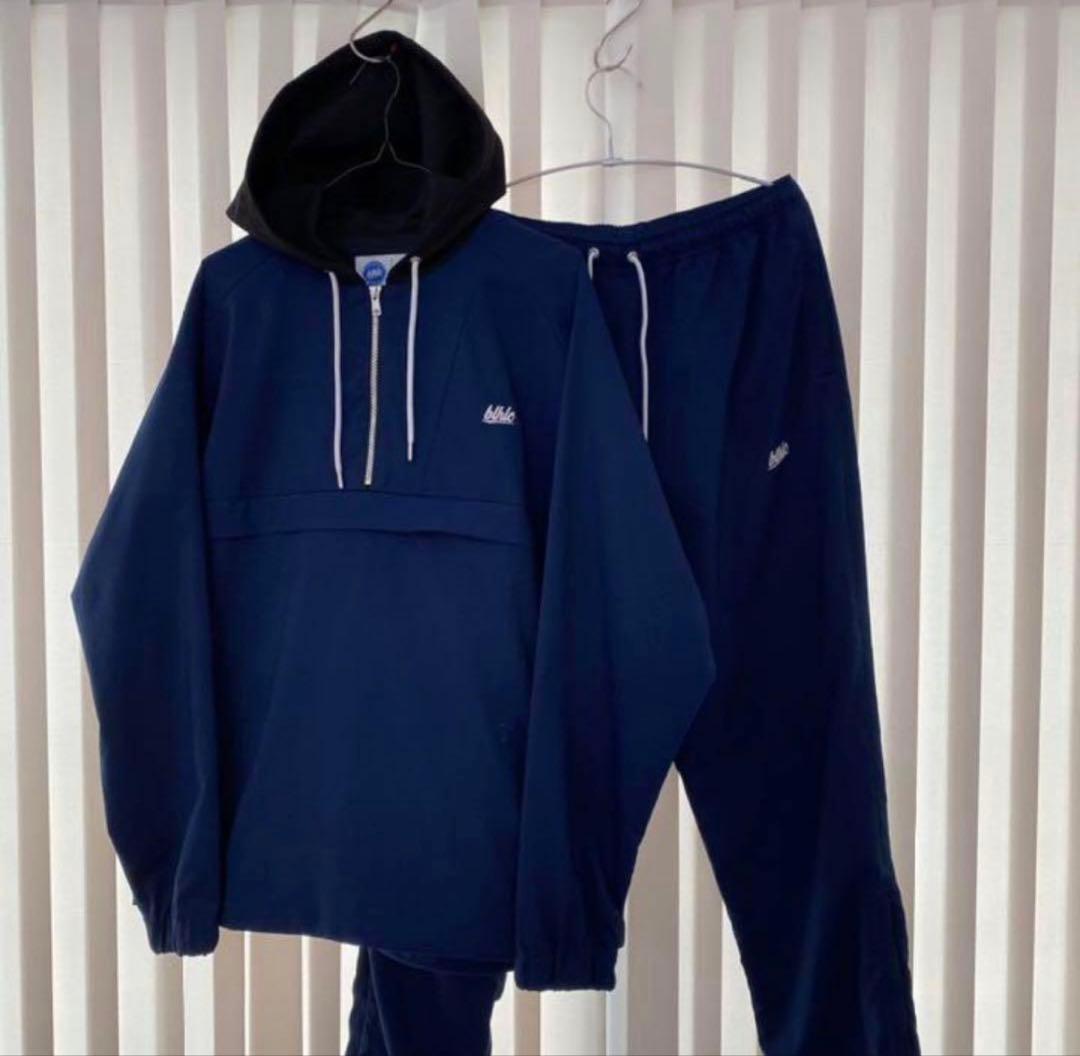 【希少品】ballaholic プルオーバー 紺×黒　セットアップ