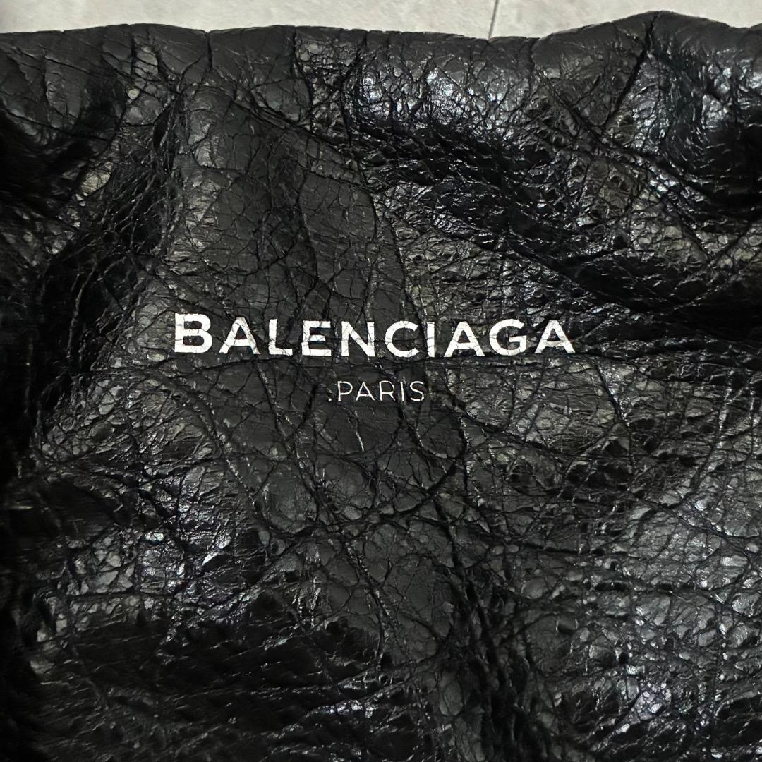 【美品】BALENCIAGA カバス S ハンドバッグ レザー ロゴプリント