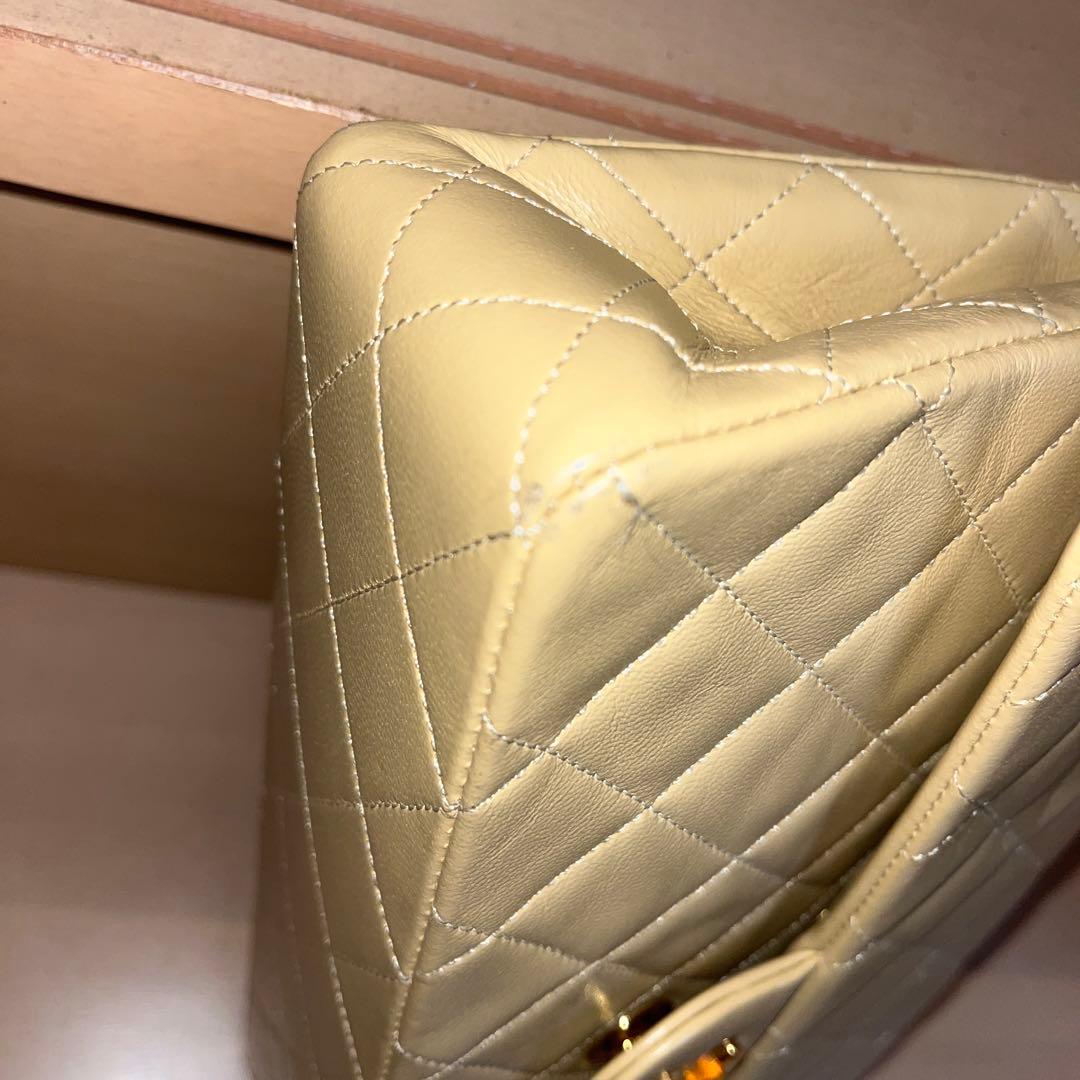 CHANEL シャネル マトラッセ ショルダーバッグ ヴィンテージ ベージュ