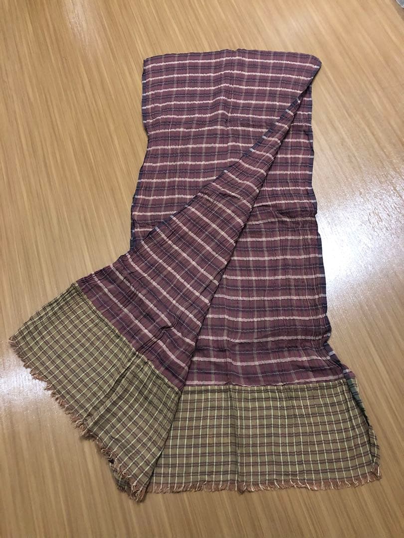 DOUBLERL RRL ストール　パッチワークチェック柄　ジョニーデップ着