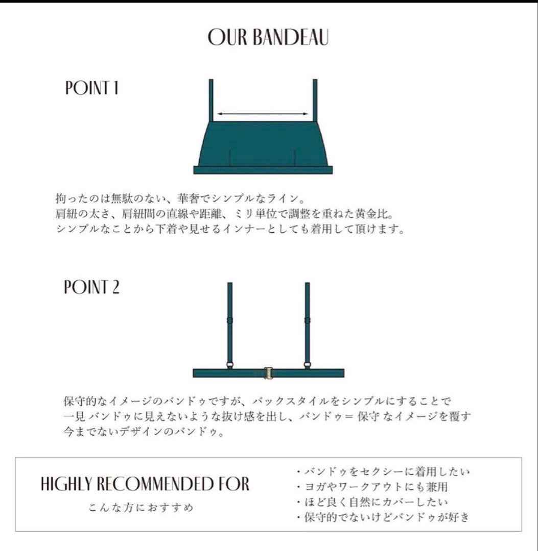 SISANDI｜ブラウンsize1｜BANDEAU ビキニトップ　バンドゥ