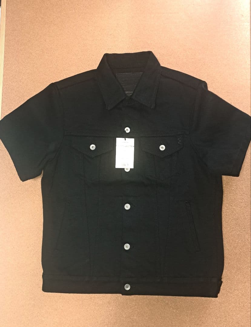 IRON HEARTアイアンハート黒鎧半袖トラッカージャケット9526PJ XL