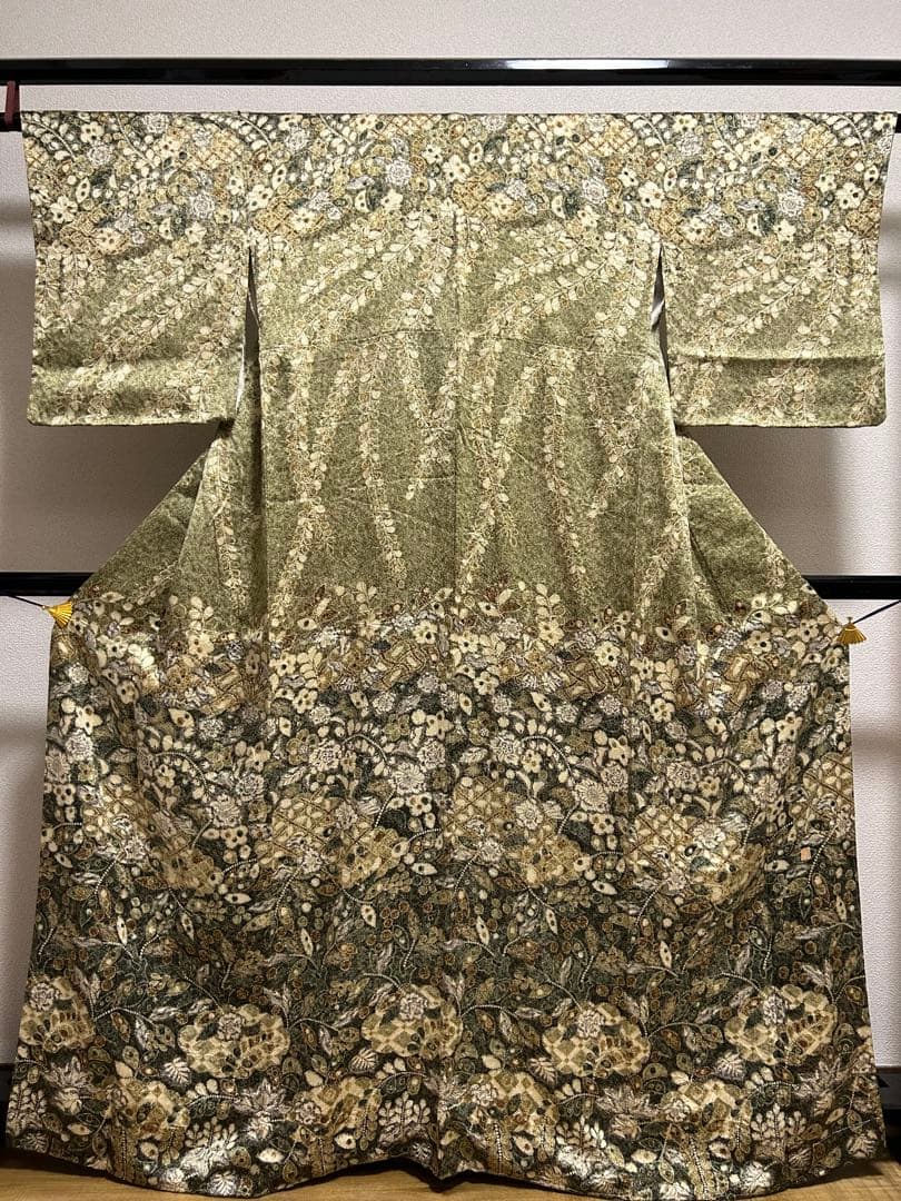 逸品　未使用　【作家物　辻が花　絞り】　訪問着