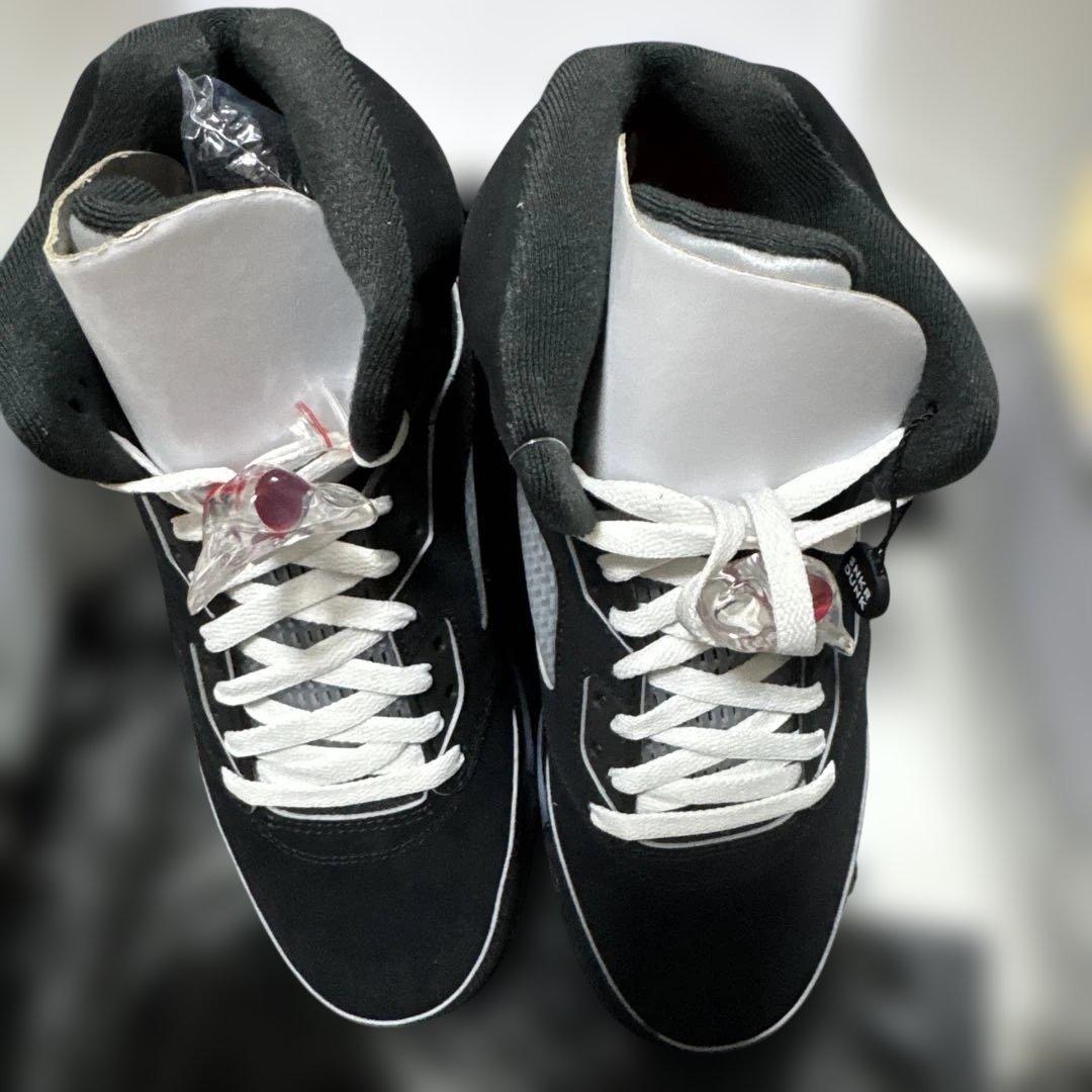 NIKE エアジョーダン 5 レトロ ブラック/メタリック 28.5㎝