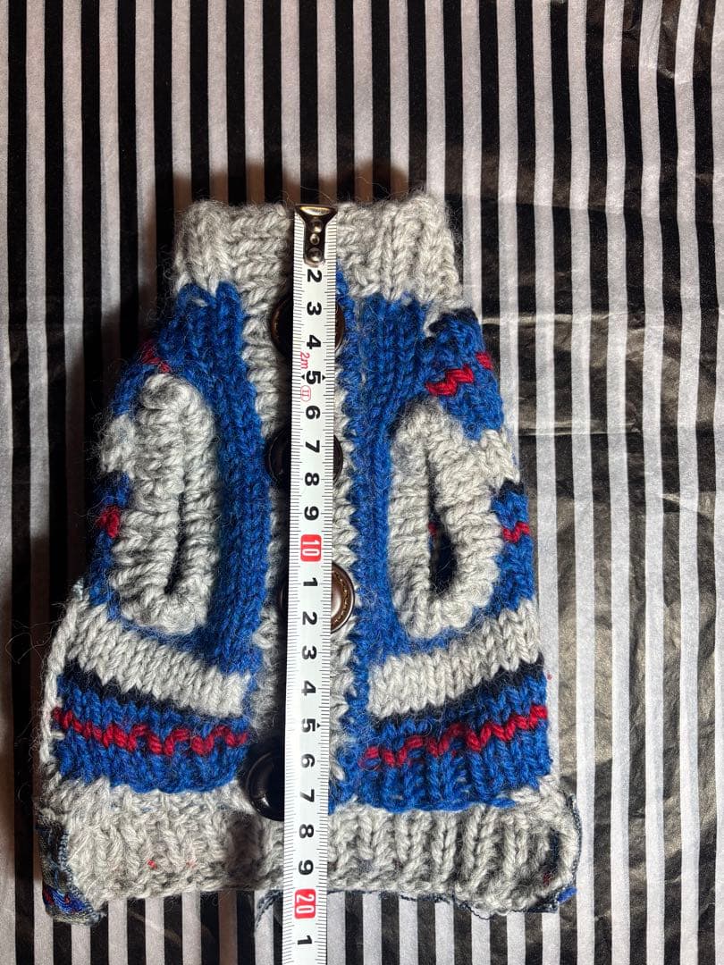 58◆ アーガイルデニムニット【OROKU】　パピリーヒルズ　ニット帽　マフラー