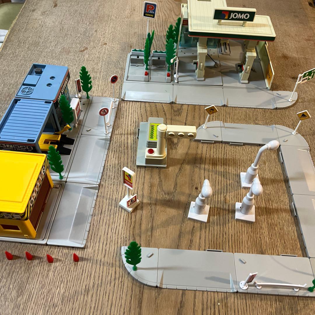 トミカタウン　ガソリンスタンドJOMO トミカ建設カーサービス駐車場　レア絶版
