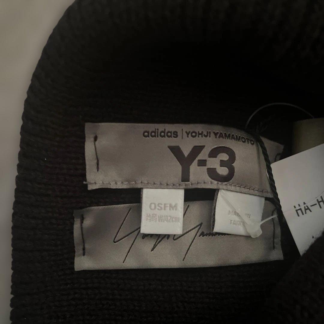 ヨウジヤマモト　Y-3 黒 ニット帽・ビーニー