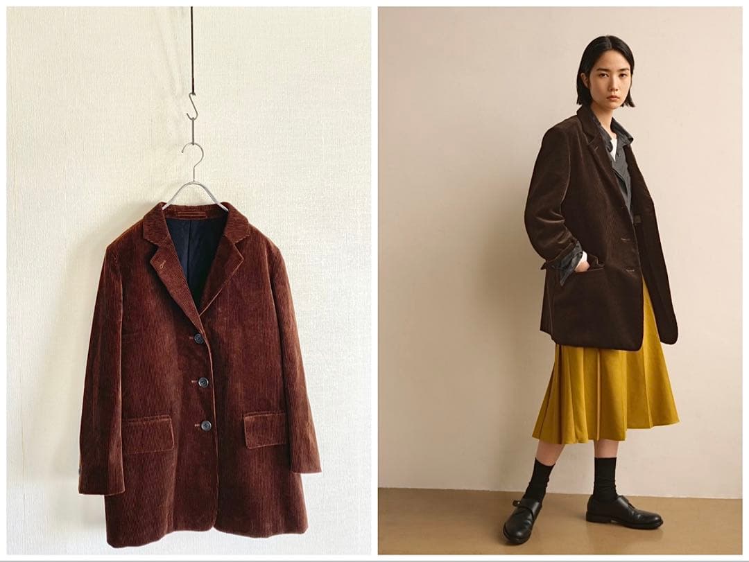 美品 2022AW マーガレットハウエル 8Wコーデュロイジャケット 日本製