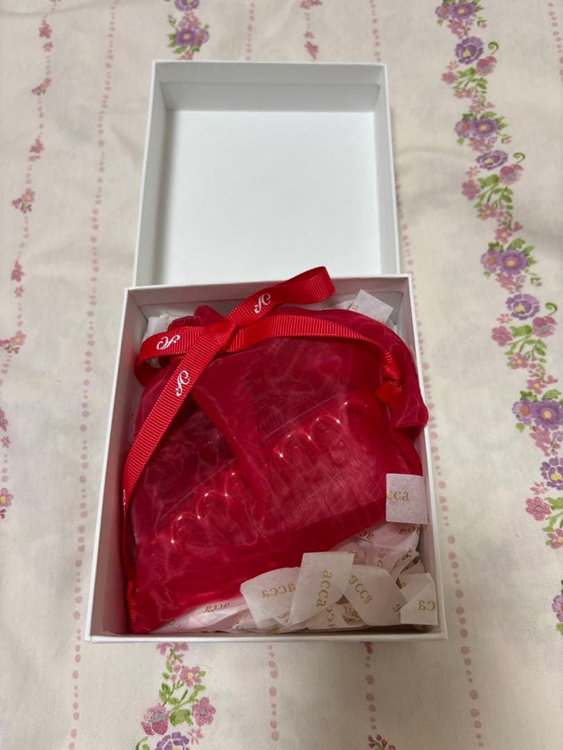 [acca] ビジュー付きヘアクリップ ネイビー