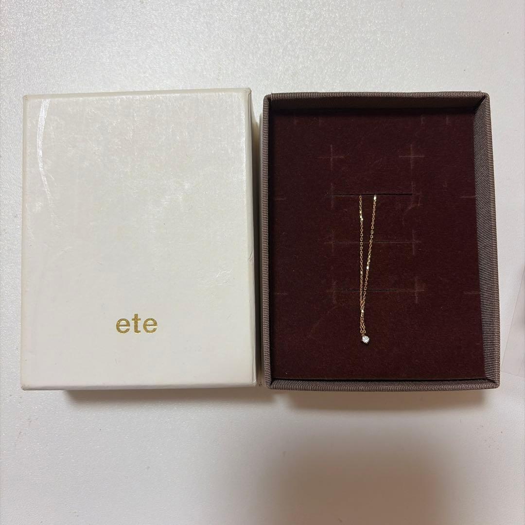 ete ダイヤモンドネックレス　10K ピンクゴールド