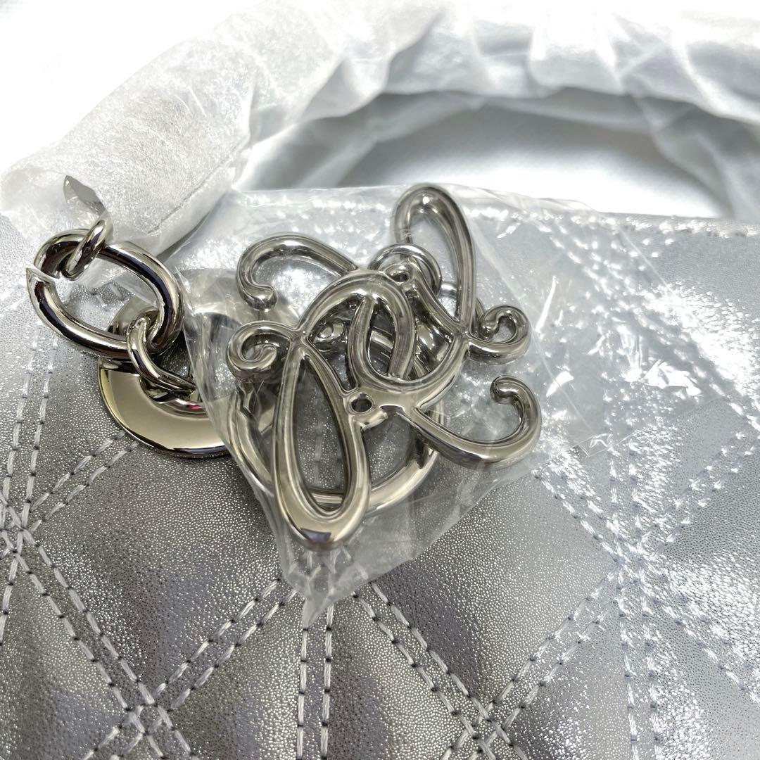 マアです！RANDA キルティング 2ウェイバッグ シルバー