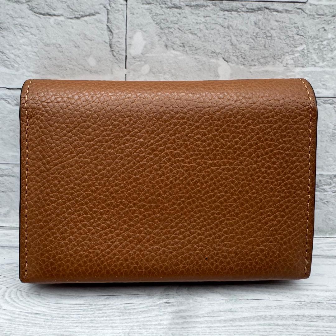 【極美品】ロエベ カードホルダー 名刺入れ アナグラム ライトブラウン　レザー