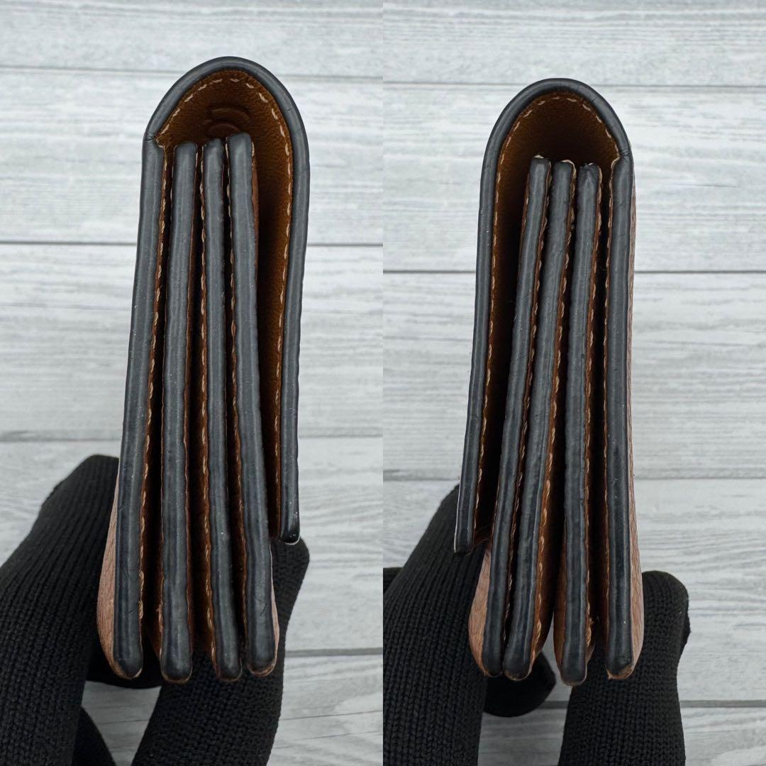 【極美品】ロエベ カードホルダー 名刺入れ アナグラム ライトブラウン　レザー