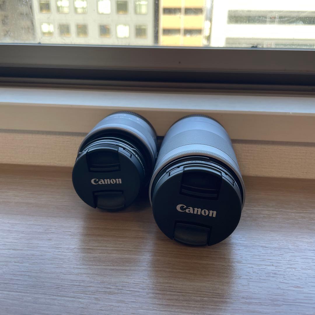 【美品】Canon キャノンEOS Kiss M2 ダブルズームキット　ホワイト