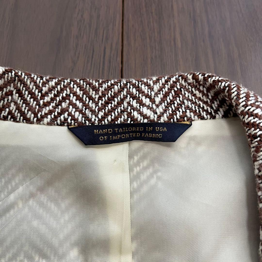 タグ有 US製 ブルックスブラザーズ ヘリンボーン テーラードジャケット