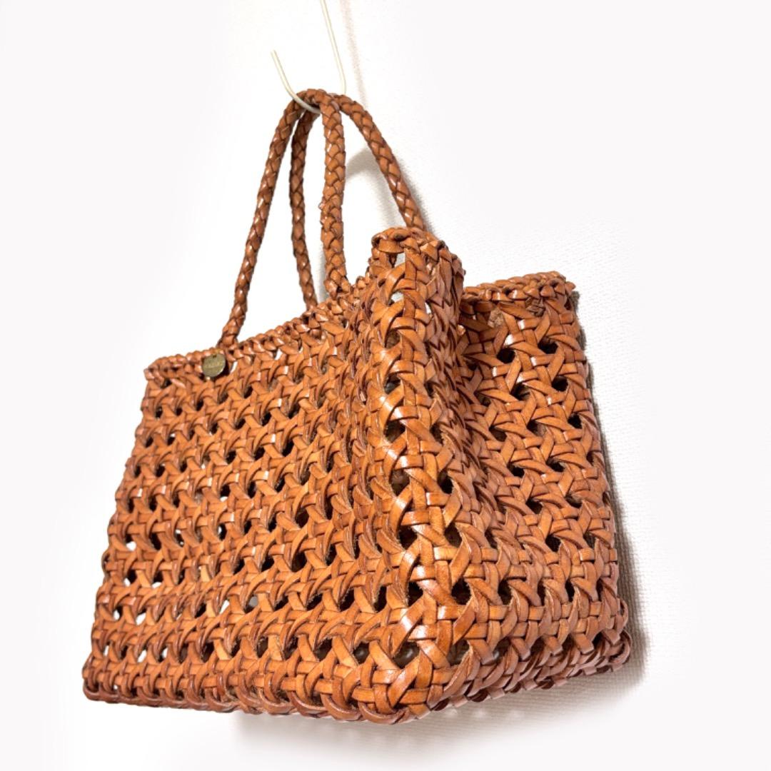 【トゥモローランド ソレイアード】レザー メッシュトート バッグ