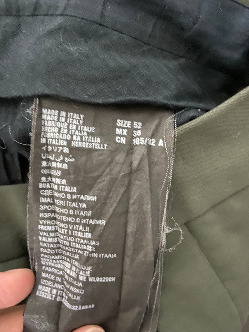 PRADA スラックス　グリーン　52