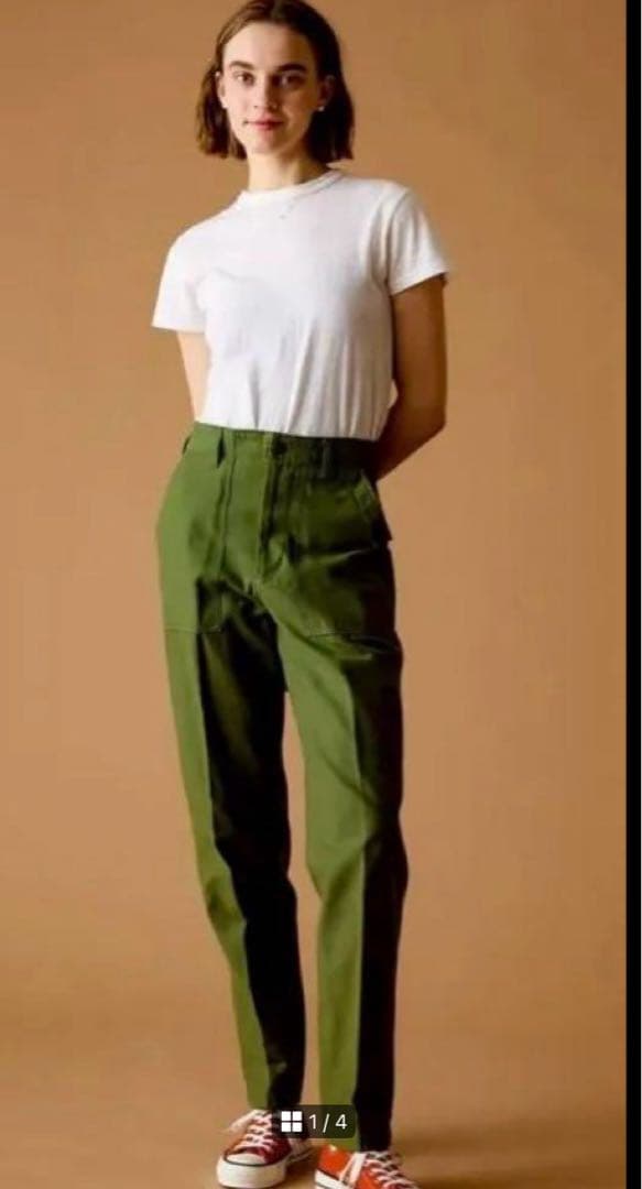 b1278✨美品✨【Shinzone】ベイカーパンツ　希少サイズ　40　カーキ