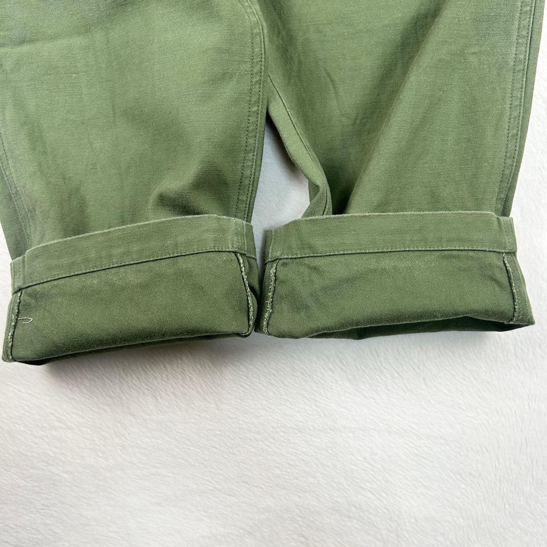 b1278✨美品✨【Shinzone】ベイカーパンツ　希少サイズ　40　カーキ