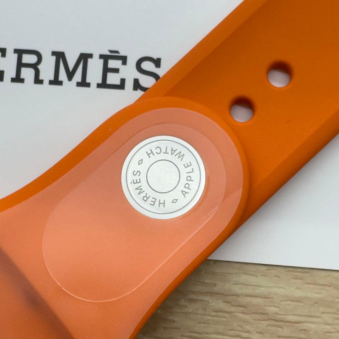 2761 未使用　Apple Watch エルメス　オレンジ　ラバーバンド
