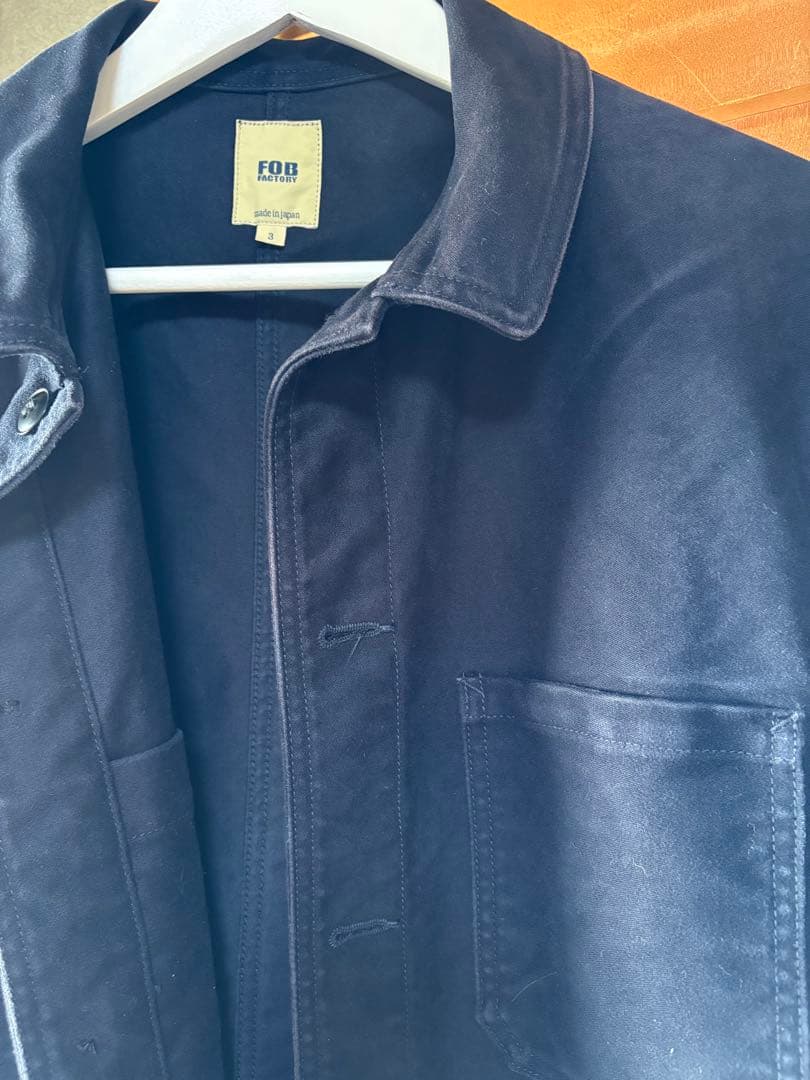 FOB FACTORY フレンチモールスキンジャケット　ネイビー