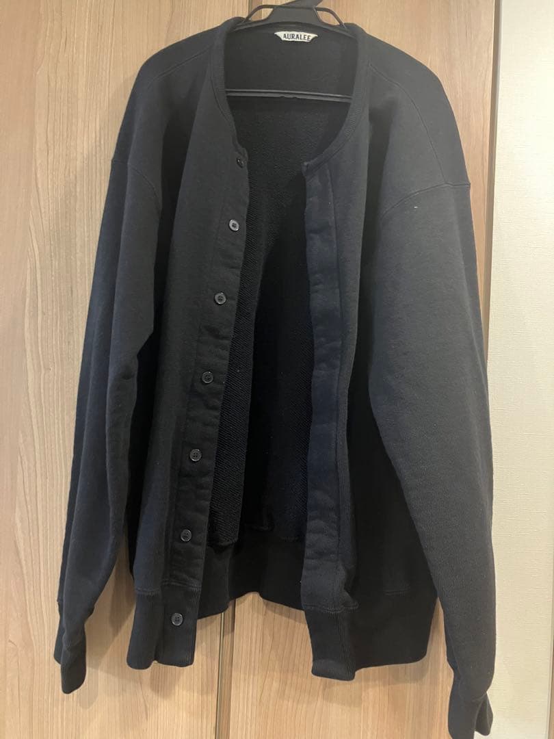 【美品】AURALEE HEAVY BD SWEAT CARDIGAN