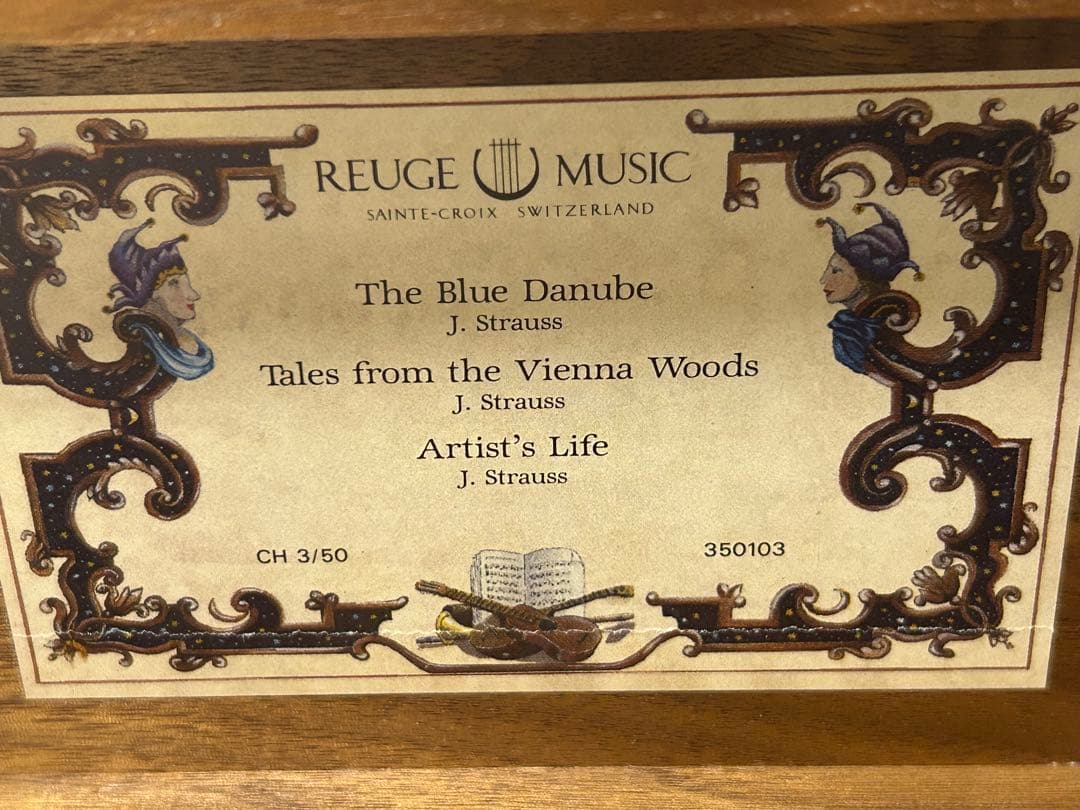 REUGE MUSIC リュージュ オルゴール CH 3/50 ブルーラベル