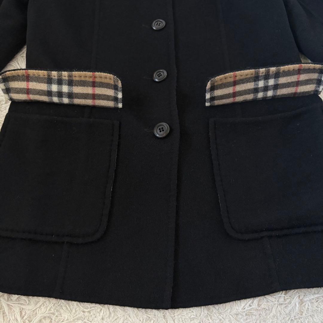 BURBERRY LONDON カシミヤ混 ダブルフェイス リバーコート 40