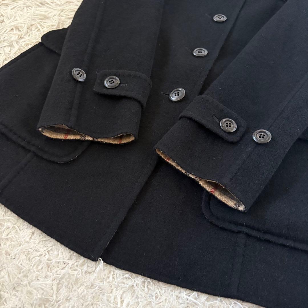 BURBERRY LONDON カシミヤ混 ダブルフェイス リバーコート 40