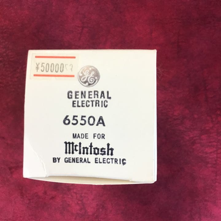 mclntosh GENERAL ELECTRIC 6550A 真空管