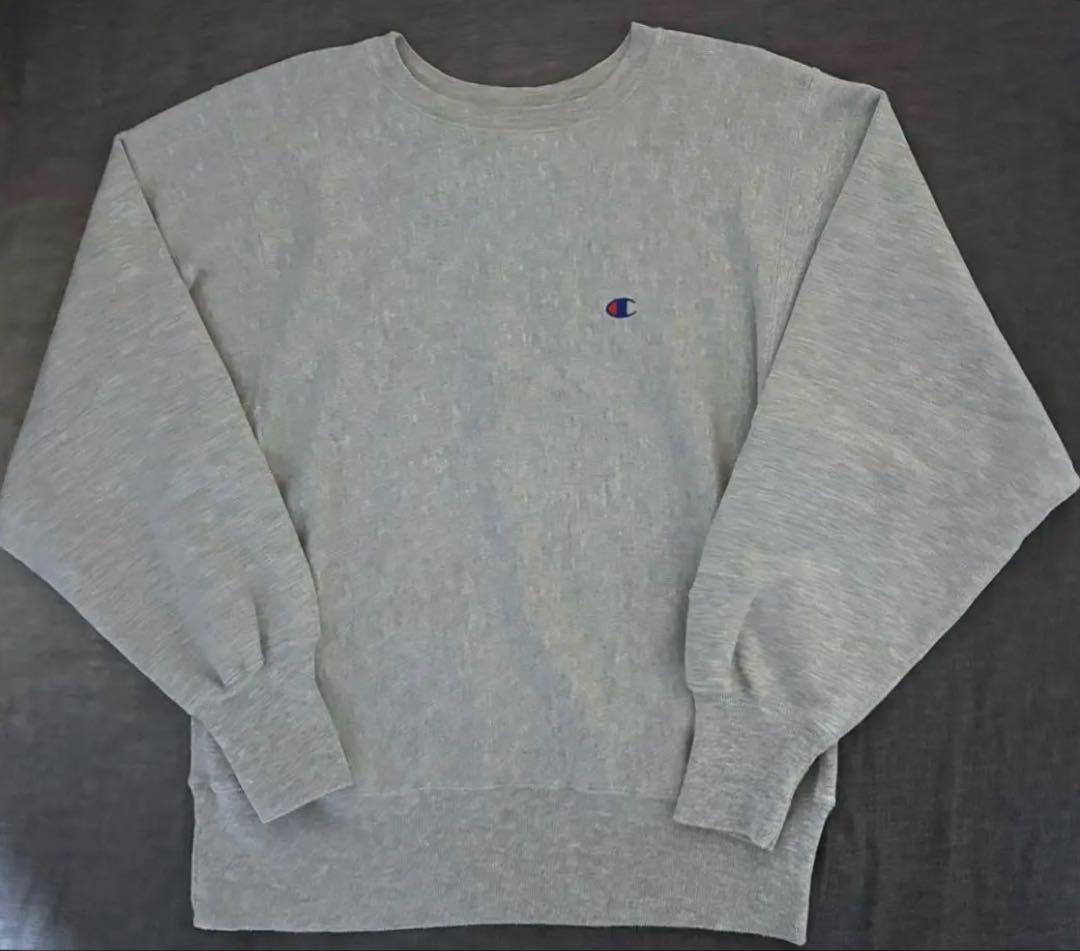 【Mサイズ】チャンピオン リバースウィーブ 90s メキシコ製　目あり