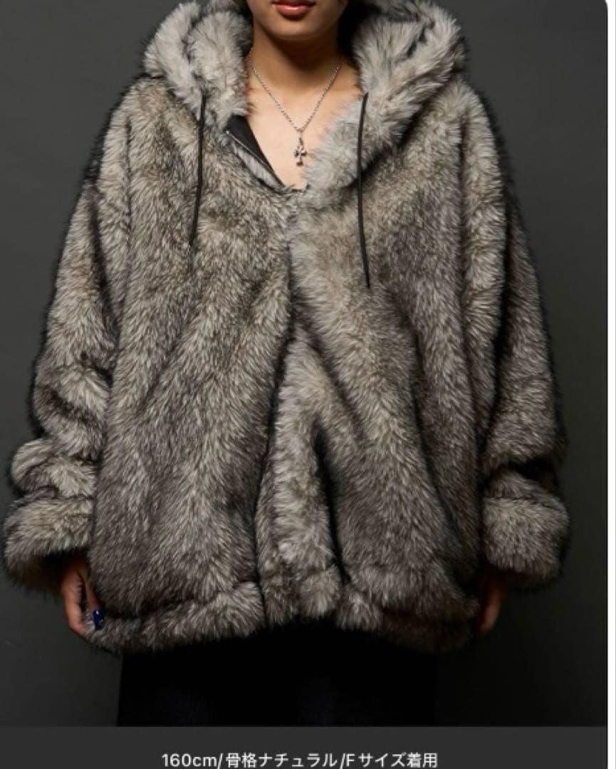 who'swhogallery 2WAYリバーシブルファーブルゾン　ダブルジップ