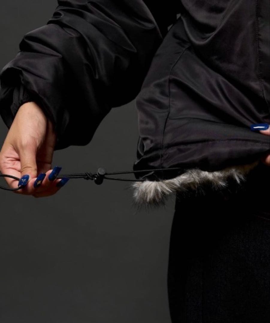 who'swhogallery 2WAYリバーシブルファーブルゾン　ダブルジップ