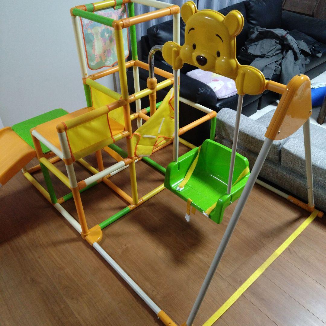 くまのプーさん 折りたたみ ロングスロープ キッズパークSP ブランコ