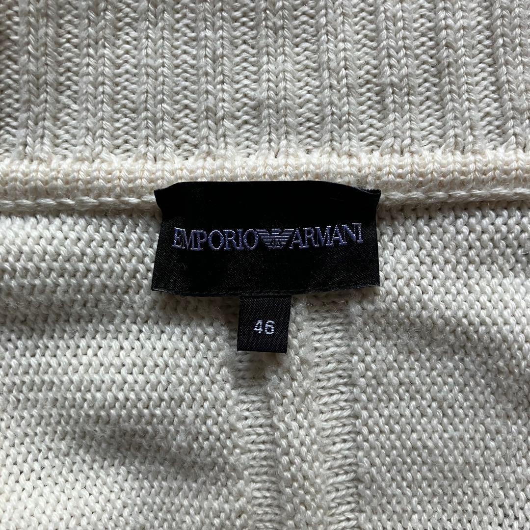 トップス 00s emporio armani wool rib knit jacket
