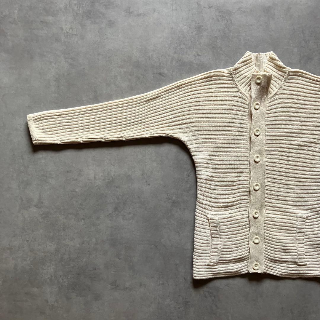 トップス 00s emporio armani wool rib knit jacket