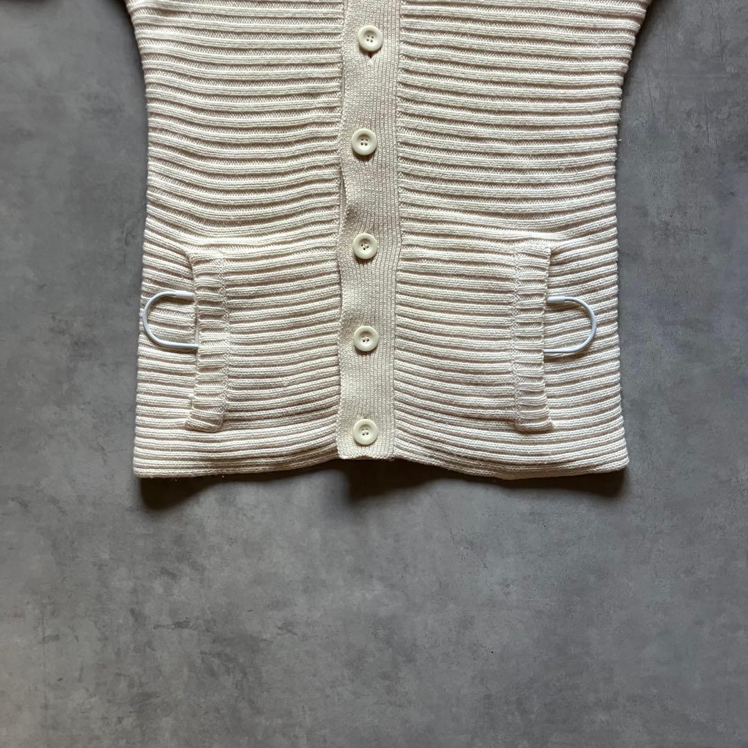 トップス 00s emporio armani wool rib knit jacket