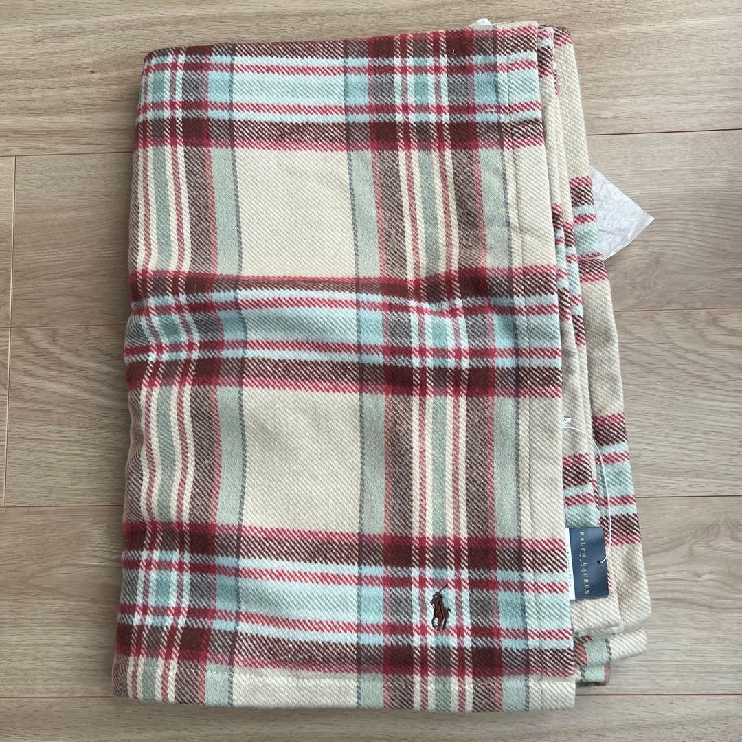【新品】タグ付き コットンブランケット ラルフローレン 毛布