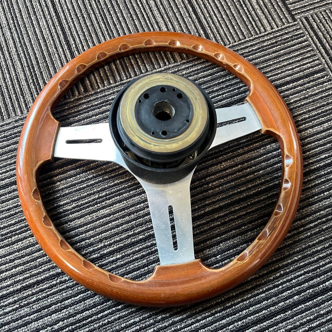 ナルディ ウッドステアリング ハンドル 3本スポーク