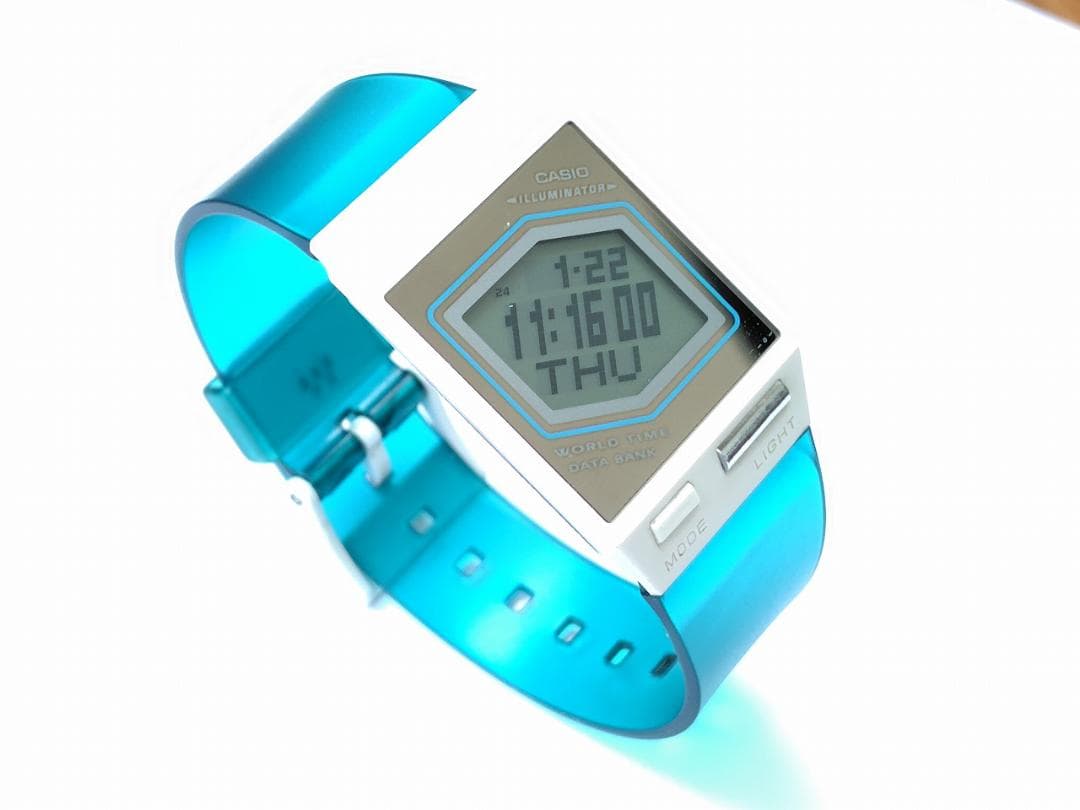 カシオ ペラ FS-00 スカイブルー　動作品　電池交換済み　全体的にきれい