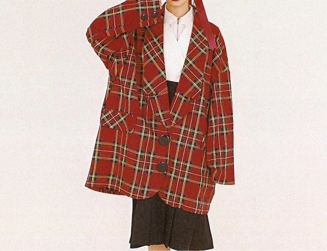 HEIHEI ローラペルジャケット 赤チェック