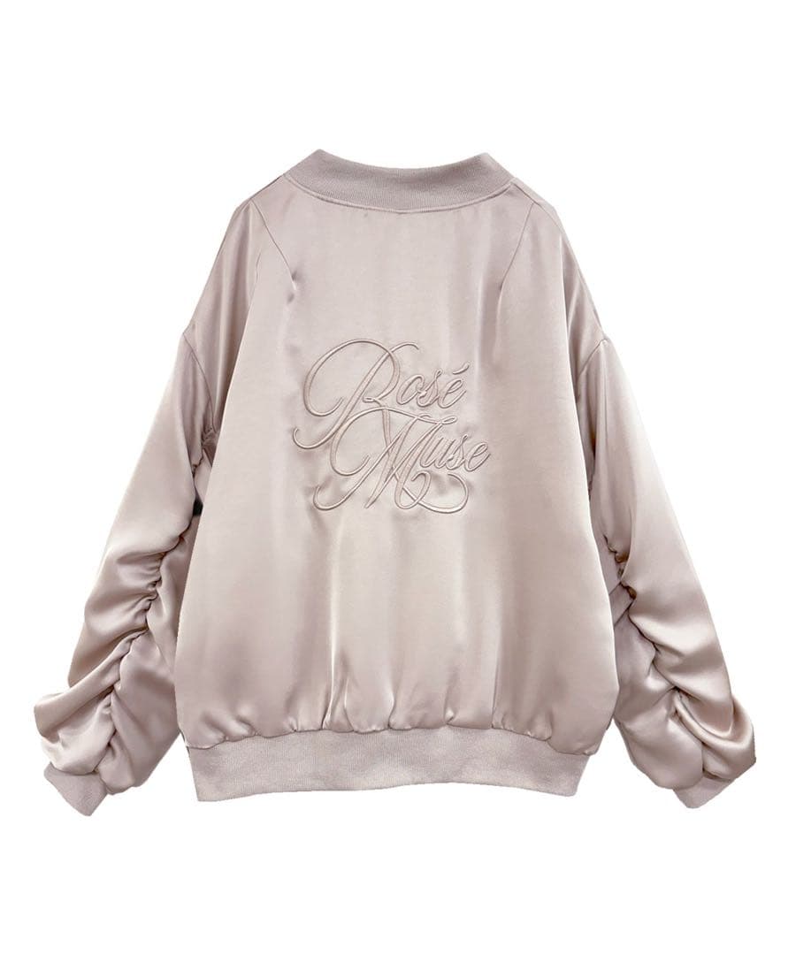 Rosé Muse サテンブルゾン。