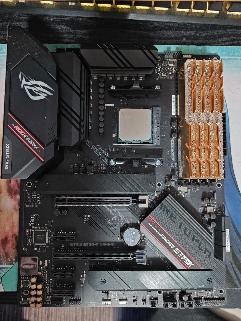 5700X3D + ROG STRIX B550-F + メモリ４枚　セット