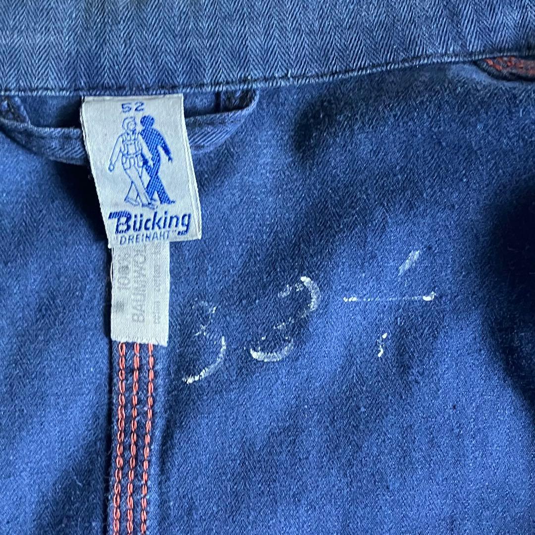50-60s GERMANY／Blue Work Jacket Remake