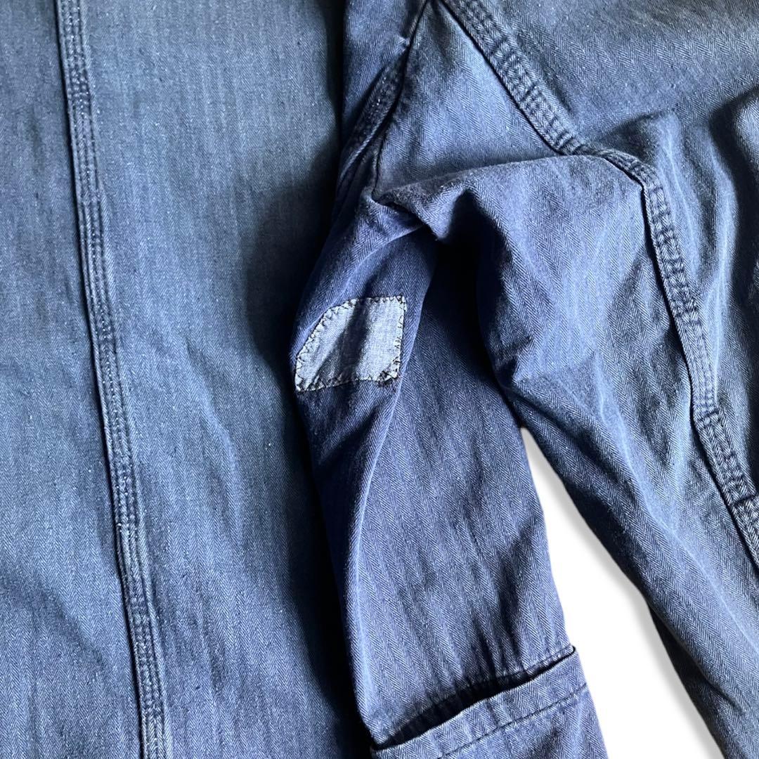 50-60s GERMANY／Blue Work Jacket Remake