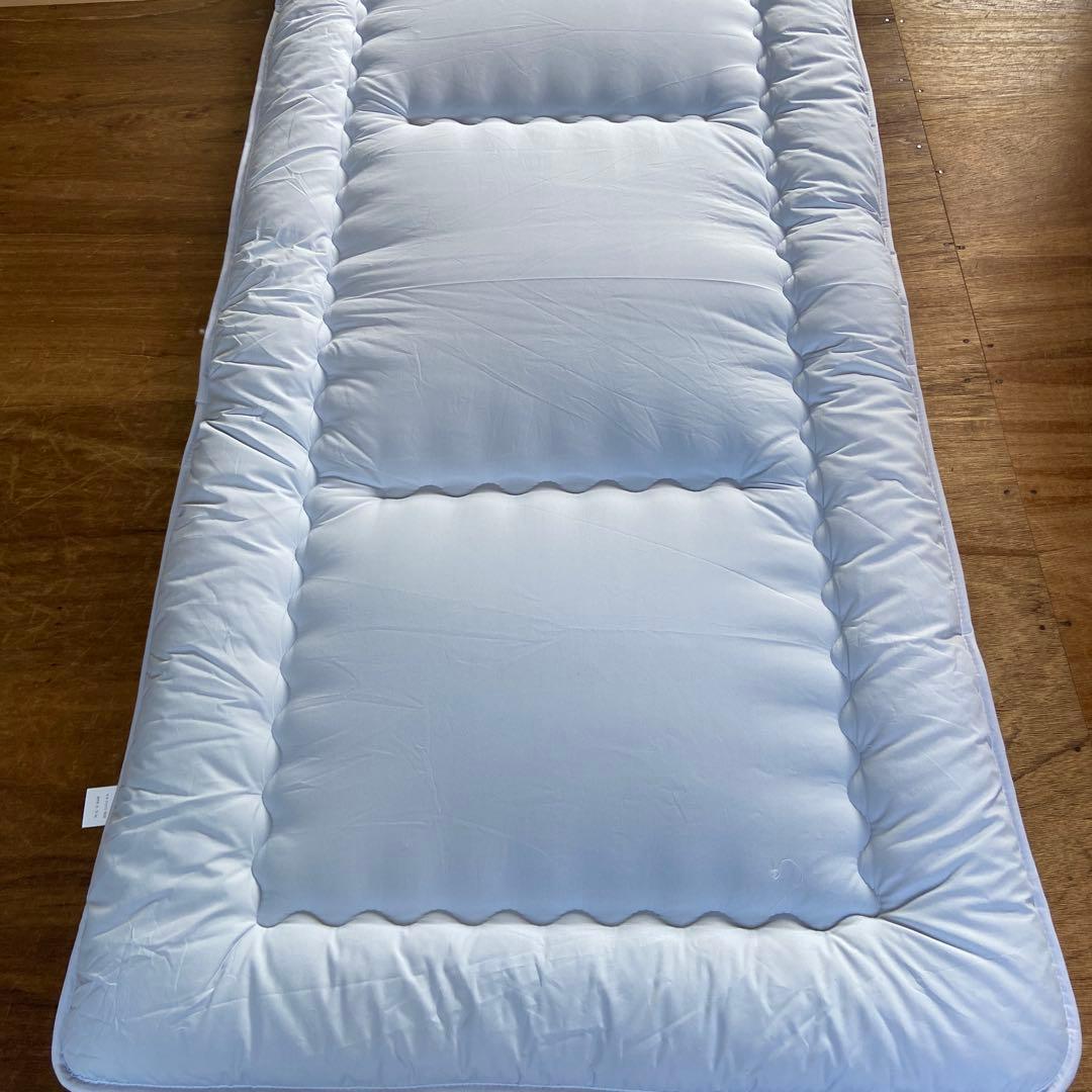 新品　未使用　生地　綿　100％使用　敷布団　シングル　３枚セット