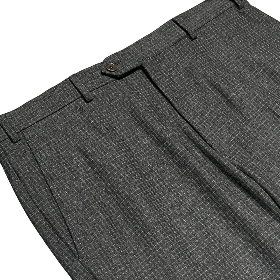 ARMANI COLLEZIONI オンブレチェック レーヨン×ウールスラックス