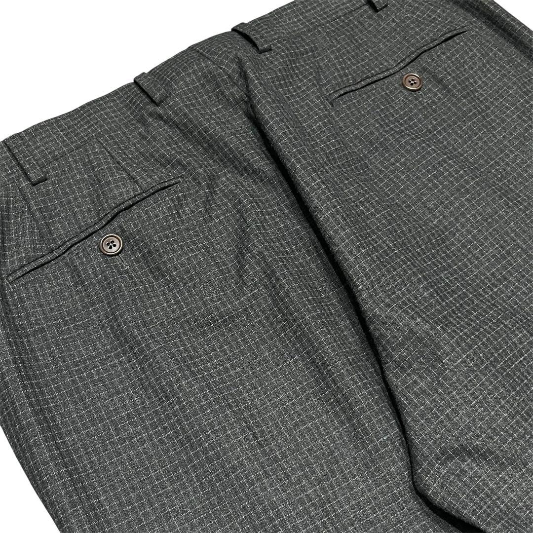 ARMANI COLLEZIONI オンブレチェック レーヨン×ウールスラックス