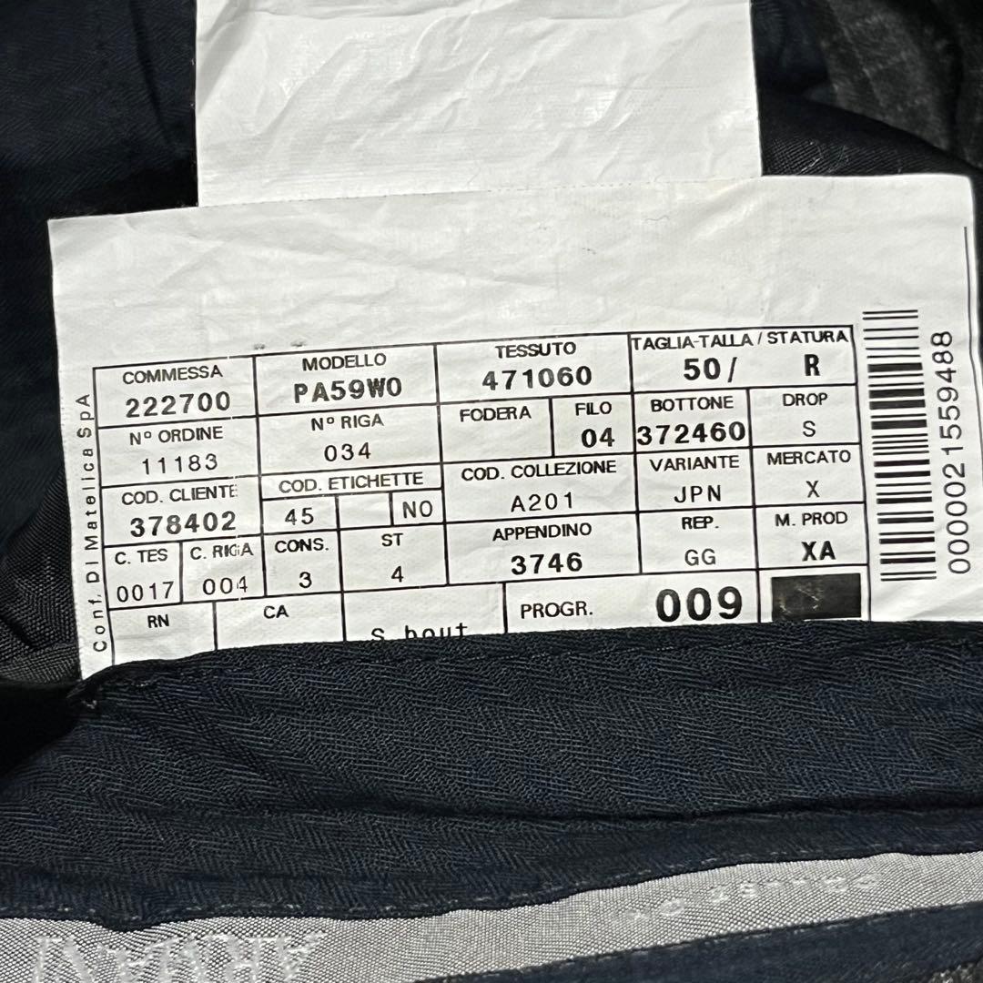 ARMANI COLLEZIONI オンブレチェック レーヨン×ウールスラックス