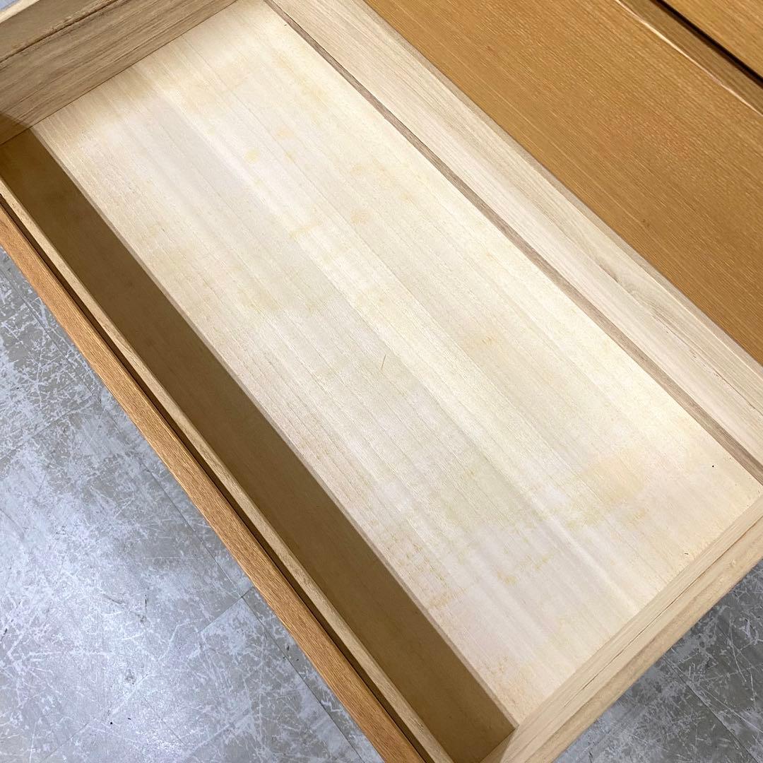 MUJI 無印良品 チェスト 引き出し 収納 6段 タモ材突板